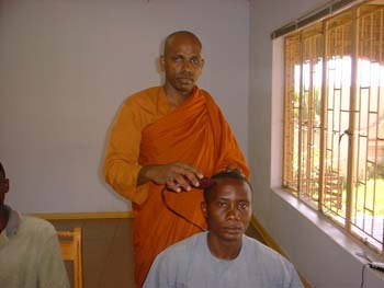 2004 January ordination of Tanzanian boys at African Buddhist seminary in south Africa.jpg